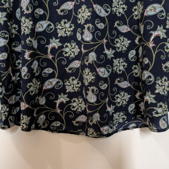 Time And Tru Blue Paisley Tank Top Womens XXXL (22) - Picture 8 of 9